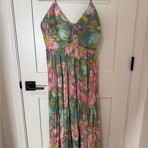 ASTR the Label Pleated Midi Dress